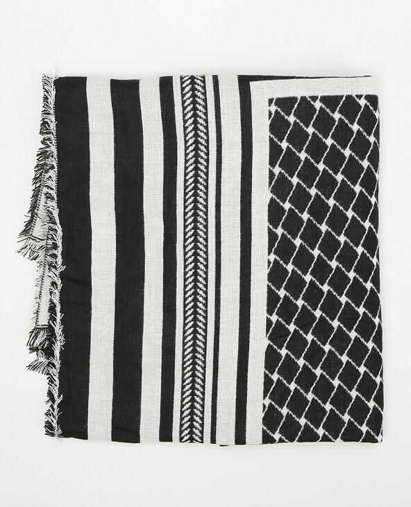Plaid home imprimé noir - Pimkie