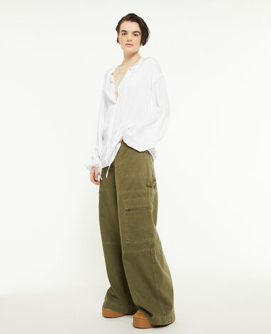 Blouse oversize avec lien à nouer blanc - Pimkie