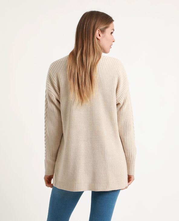 Gilet long écru - Pimkie