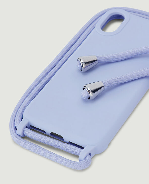 Coque iPhone avec bandoulière lilas - Pimkie