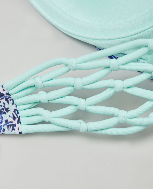 Haut de bikini imprimé mosaïque blanc - Pimkie