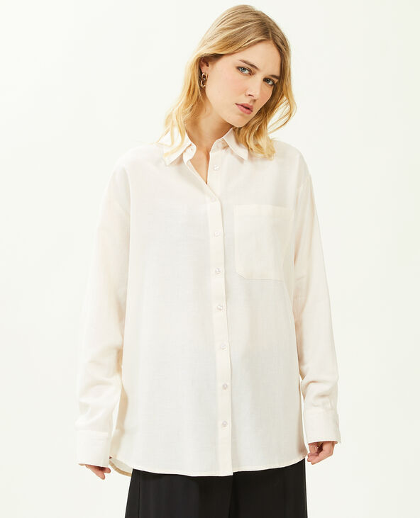 Chemise oversize beige - Pimkie