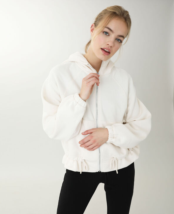 Veste à capuche écru - Pimkie