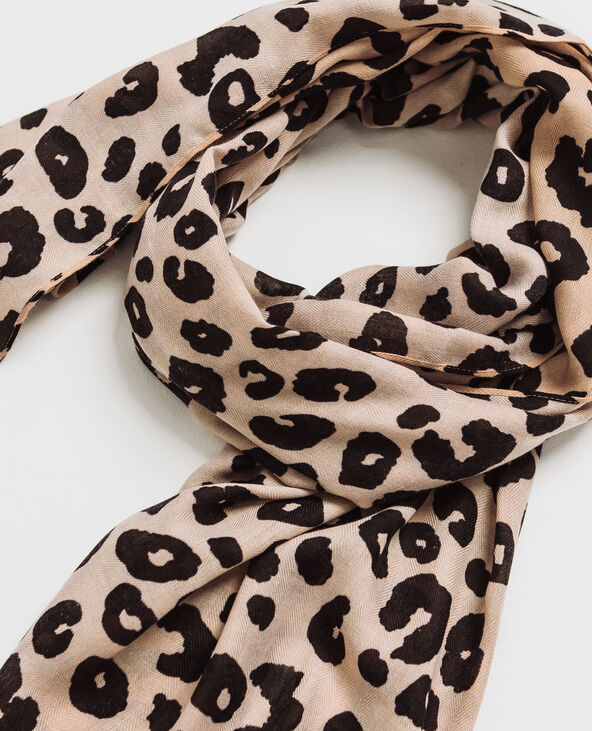 Foulard léopard noir - Pimkie