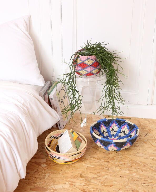 Panier en corde multicolore bleu - Pimkie