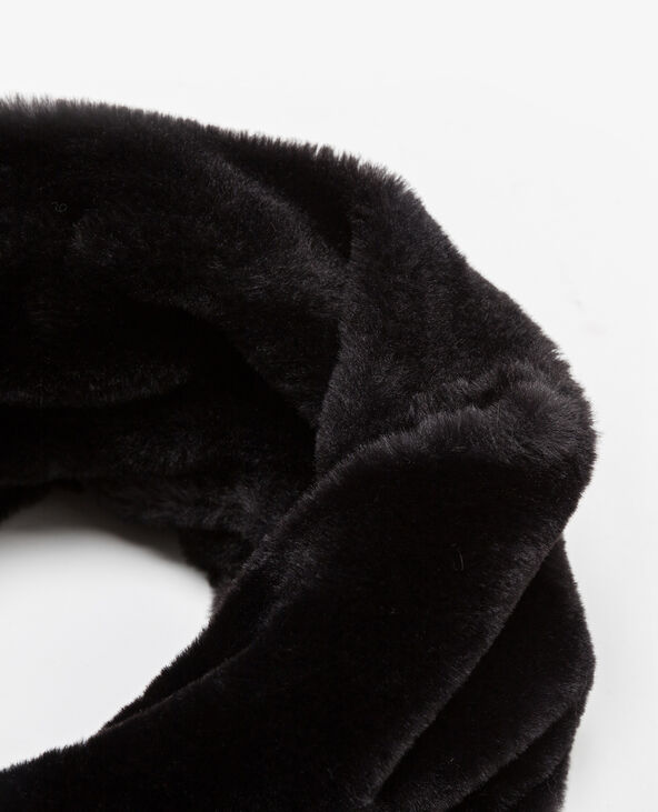 Col en fausse fourrure noir - Pimkie