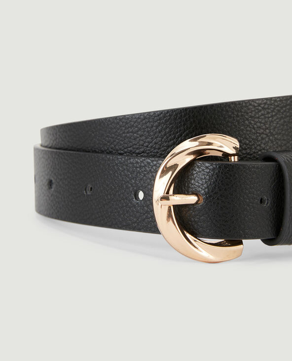 Ceinture avec boucle torsadée noir - Pimkie