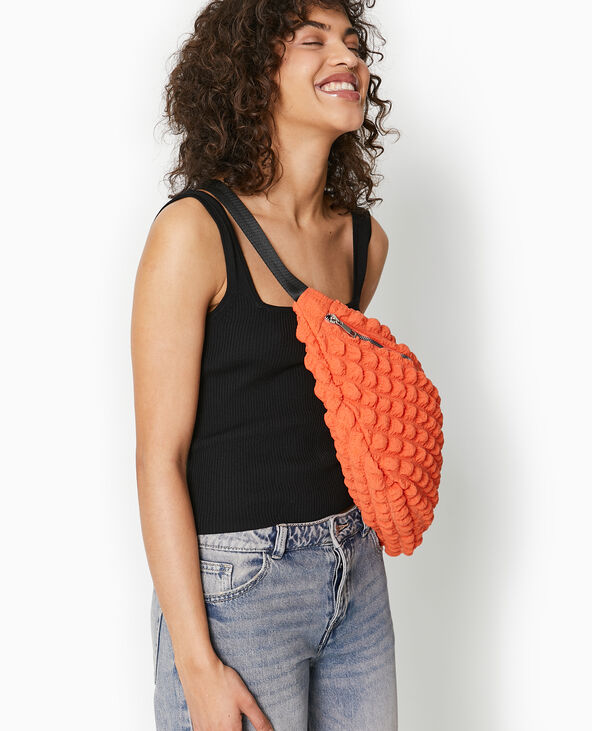 Sac banane XXL en tissu texture gaufre Pimkie