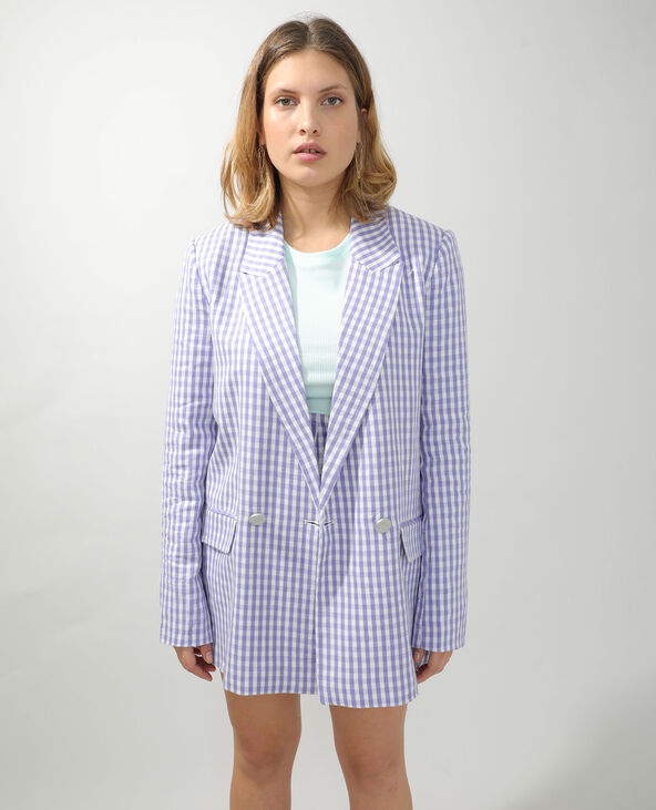 Veste city Vichy lilas - Pimkie