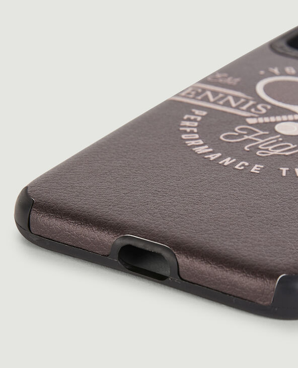Coque de téléphone effet cuir rose clair - Pimkie