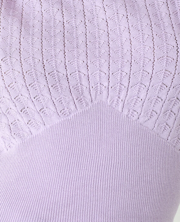Petit pull manches courtes lilas - Pimkie