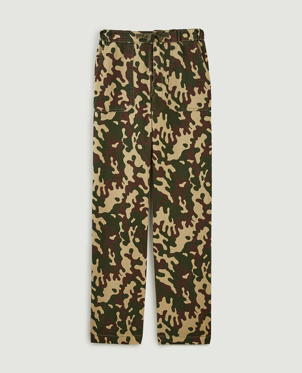 Pantalon cargo droit camel - Pimkie