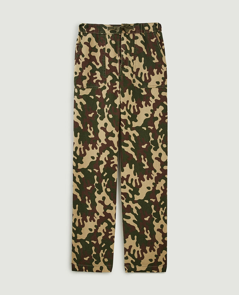 Pantalon cargo droit camel - Pimkie