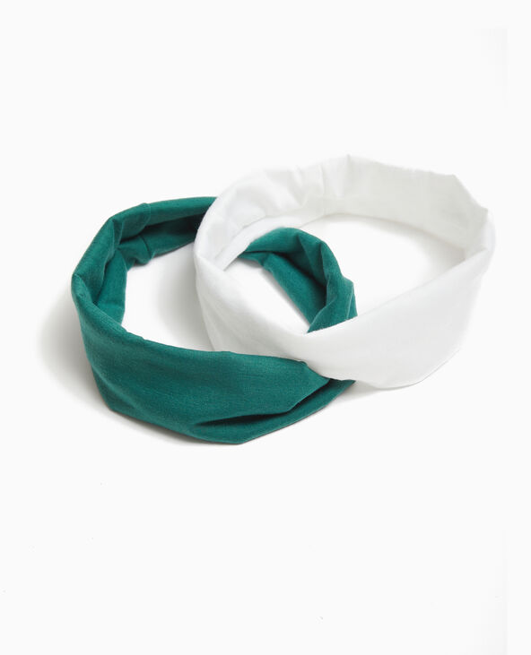 Lot de 2 bandeaux pour cheveux vert foncé - Pimkie
