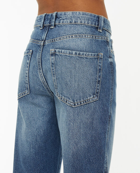 Jean droit taille haute bleu - Pimkie