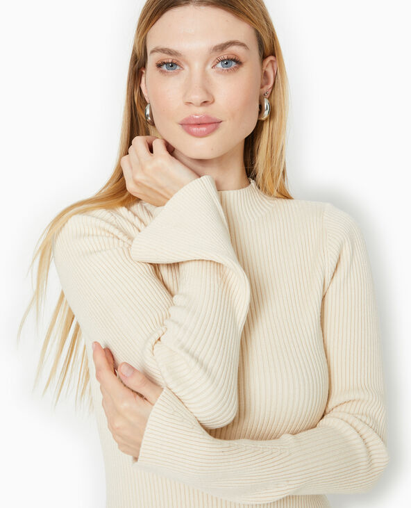 Robe en maille forme danseuse écru - Pimkie