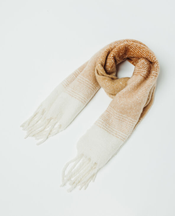 Echarpe à franges beige - Pimkie