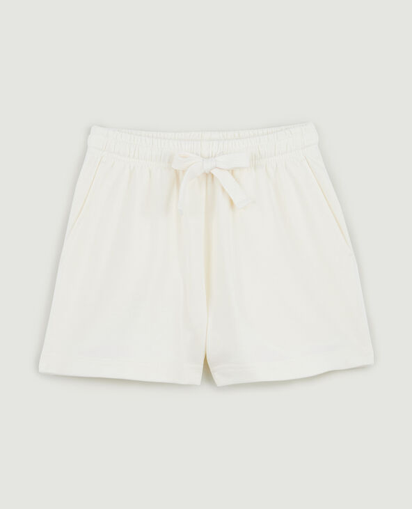 Short en molleton blanc - Pimkie