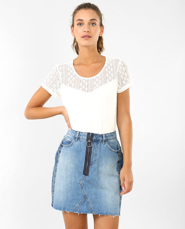 Body en dentelle blanc - Pimkie