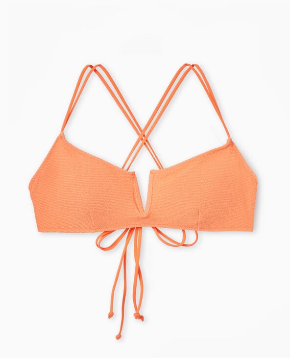 Haut de maillot de bain brassière orange fluo - Pimkie