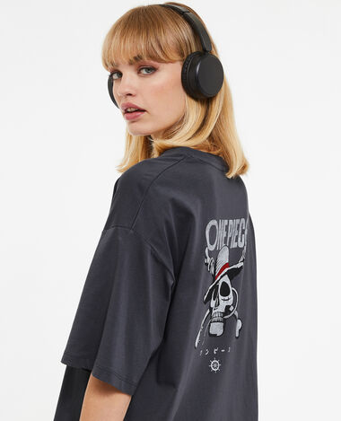 T-shirt oversize One Piece  gris foncé - Pimkie