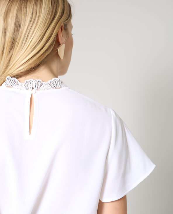 Blouse à manches courtes blanc - Pimkie