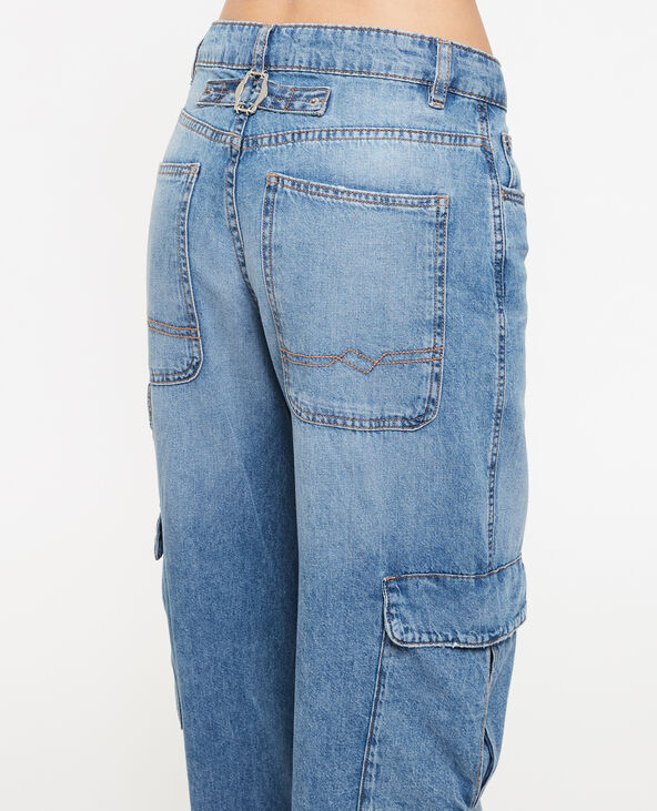Jean cargo large bleu - Pimkie