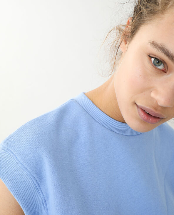 Top sans manches molleton bleu - Pimkie