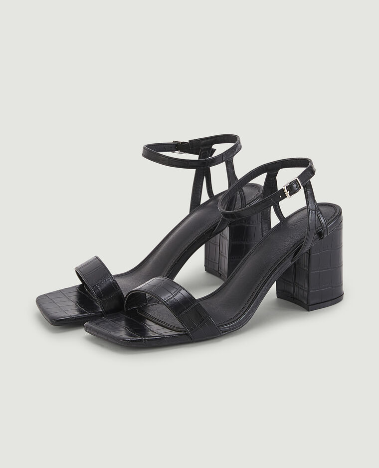 Sandales à talon noir - Pimkie