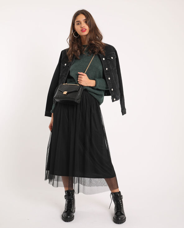 Jupe longue plumetis discount