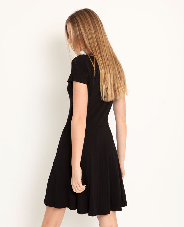 Robe trapèze noire best sale