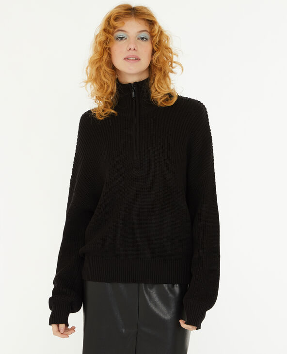 Pull col camionneur noir - Pimkie