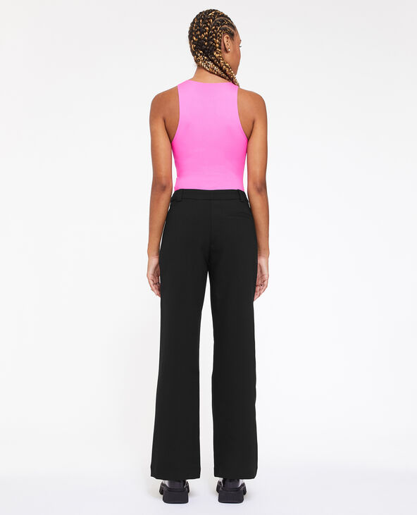 Pantalon city flare taille basse noir - Pimkie