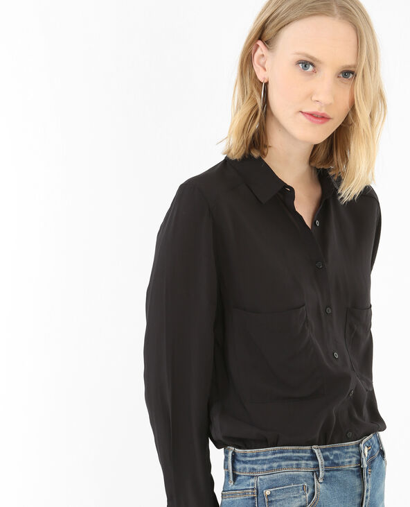 Chemise unie noir - Pimkie