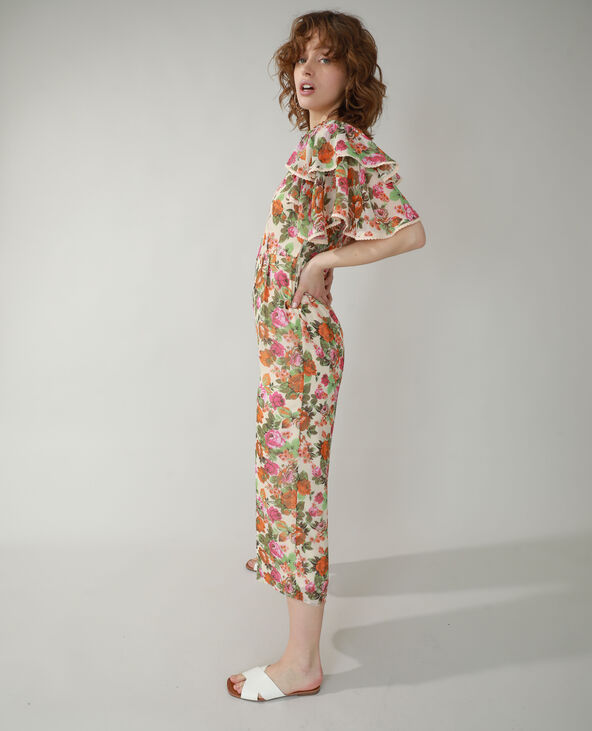 Combinaison fleurie rose clair - Pimkie
