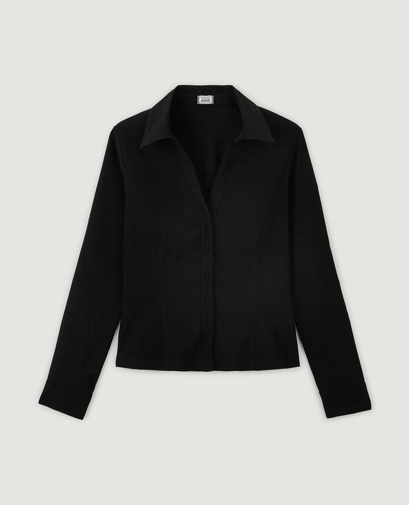 Chemise cintrée noir - Pimkie