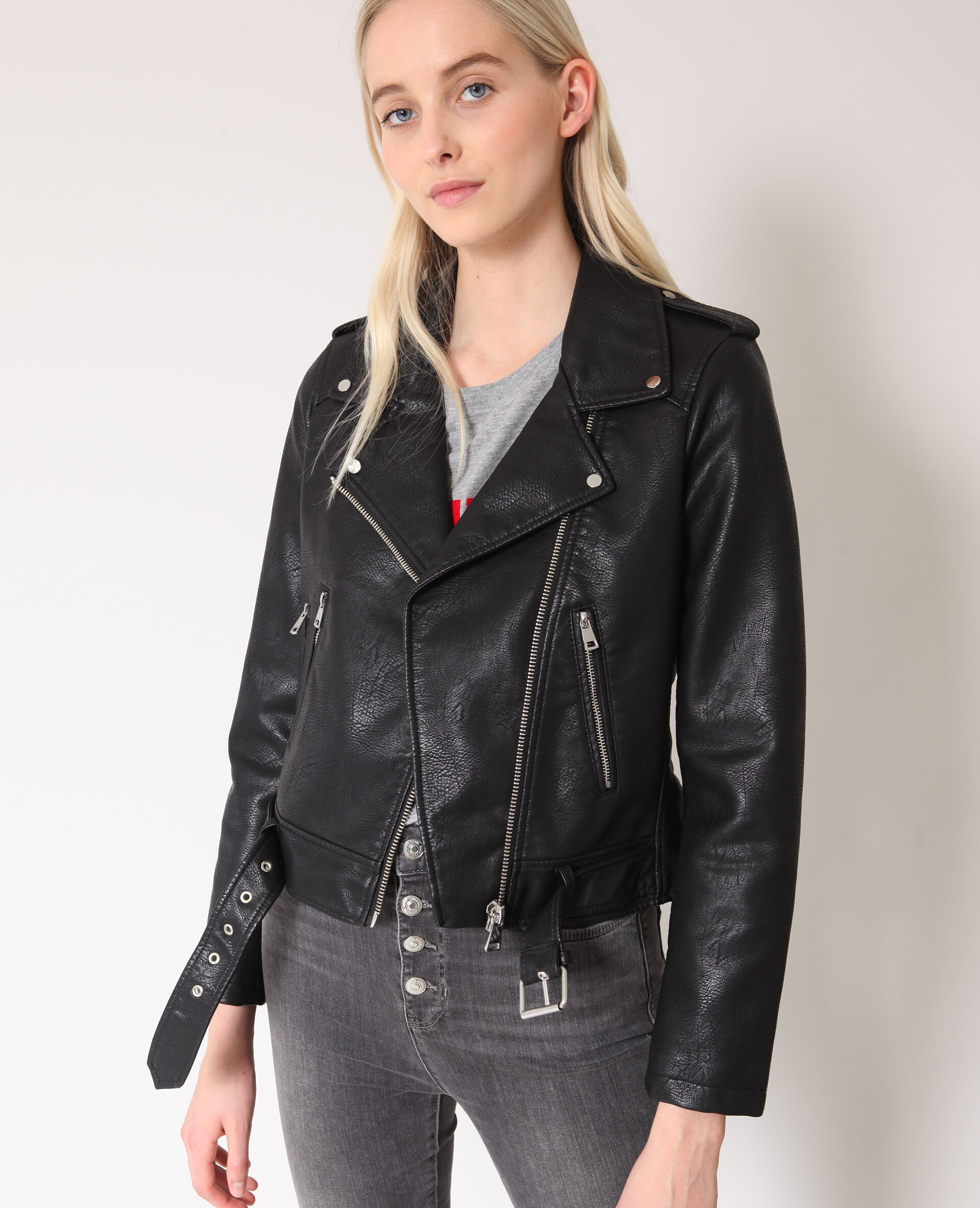 Veste en cuir pimkie outlet