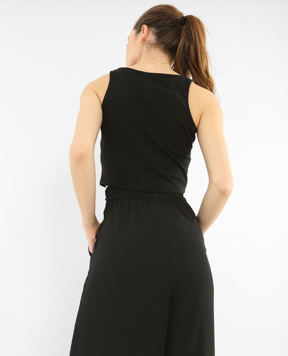 Cropped top sans manches noir - Pimkie
