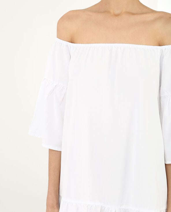 Robe à basque blanc - Pimkie
