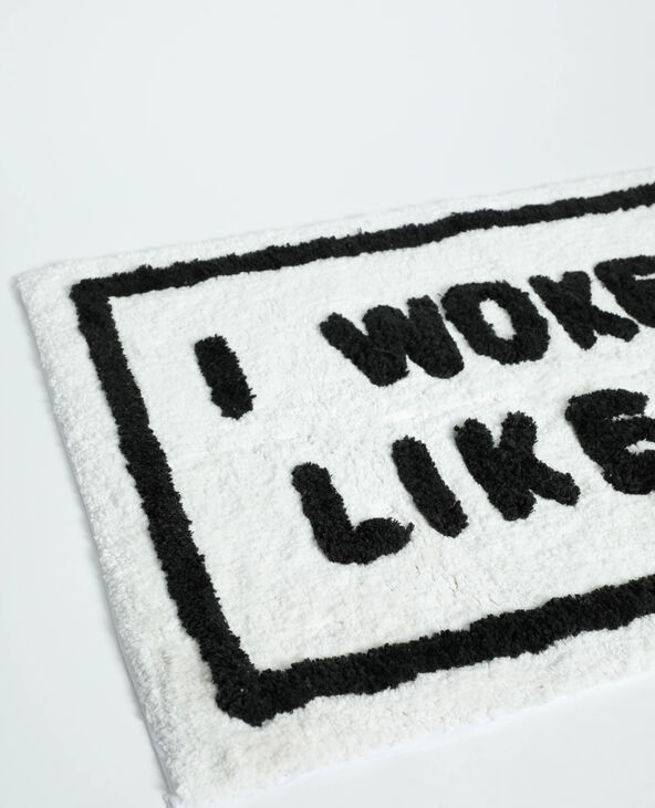 Tapis à message noir - Pimkie