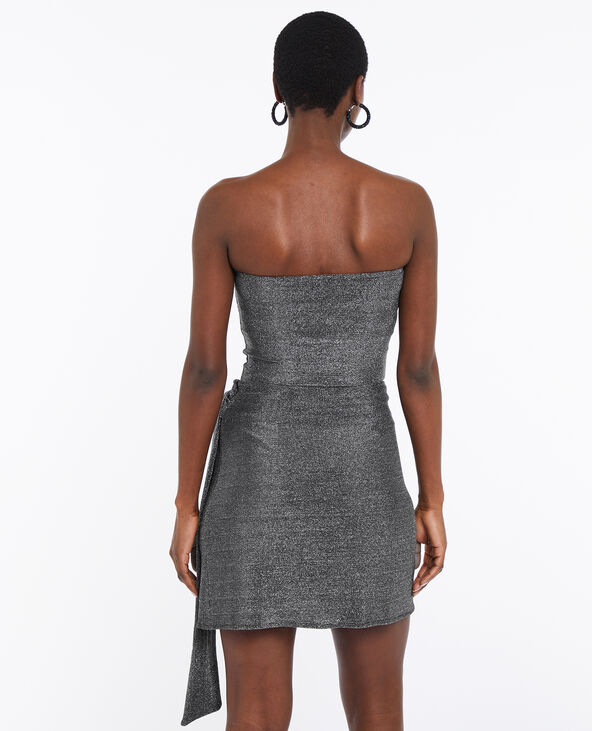 Bustier bandeau avec lurex noir - Pimkie