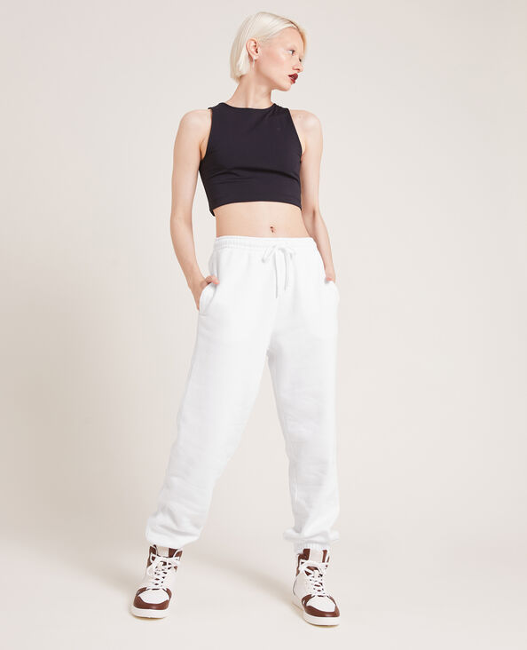 Pantalon de jogging en molleton blanc - Pimkie