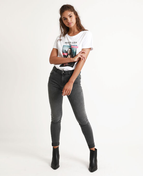T-shirt Mona Lisa blanc - Pimkie