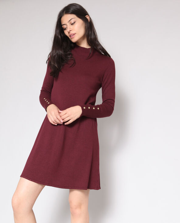Robe pull rouge bordeaux top