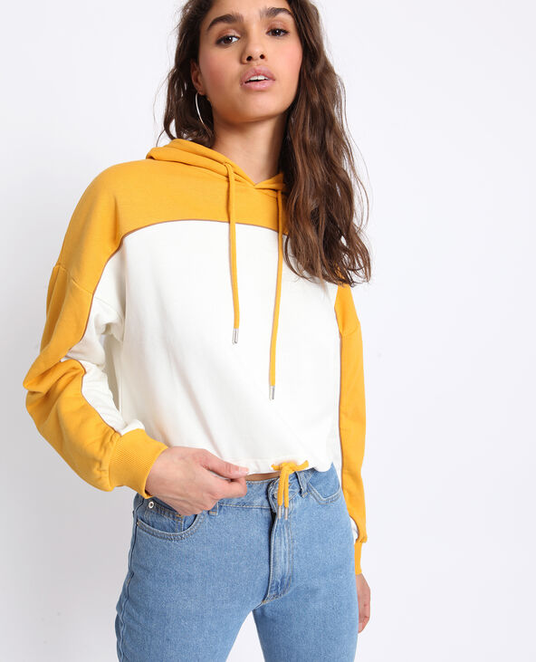 Sweat à capuche jaune ocre - Pimkie