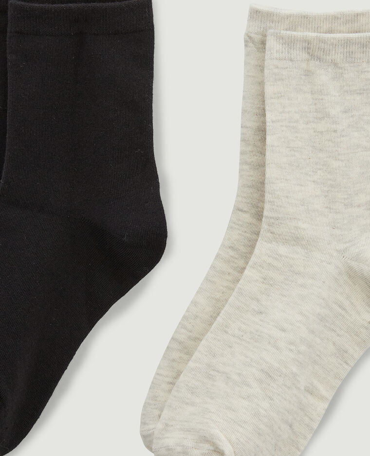 Lot de 2 paires de chaussettes noir - Pimkie