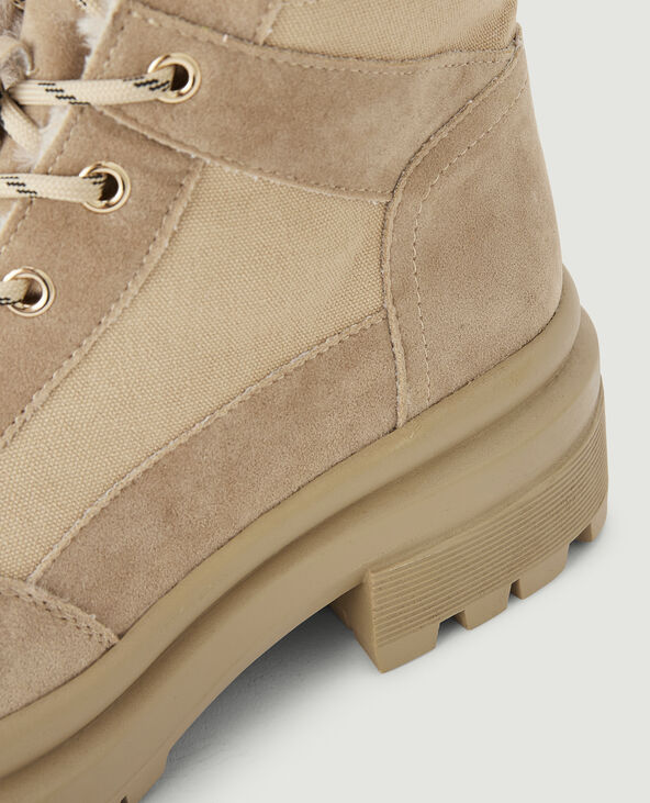 Bottines beige a on sale lacets