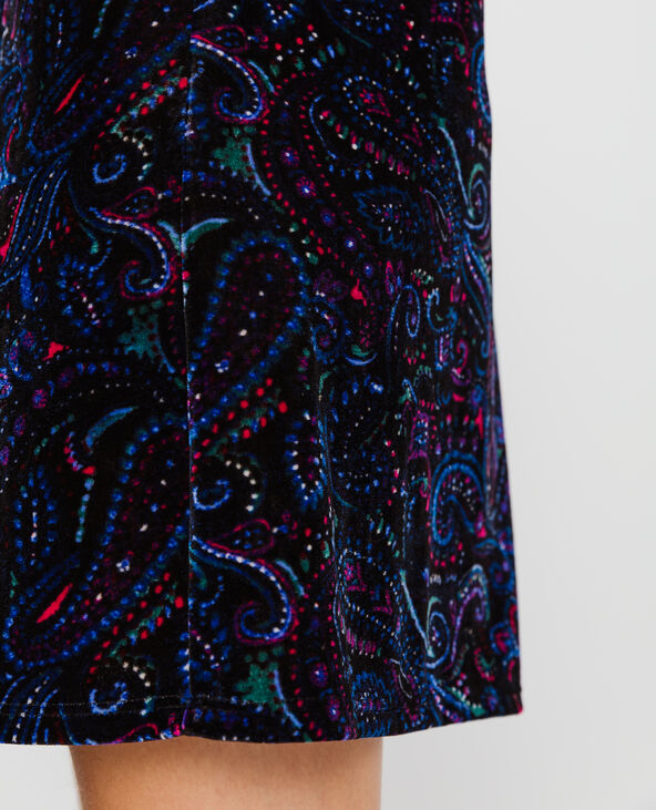 Robe à imprimé cachemire bleu marine - Pimkie
