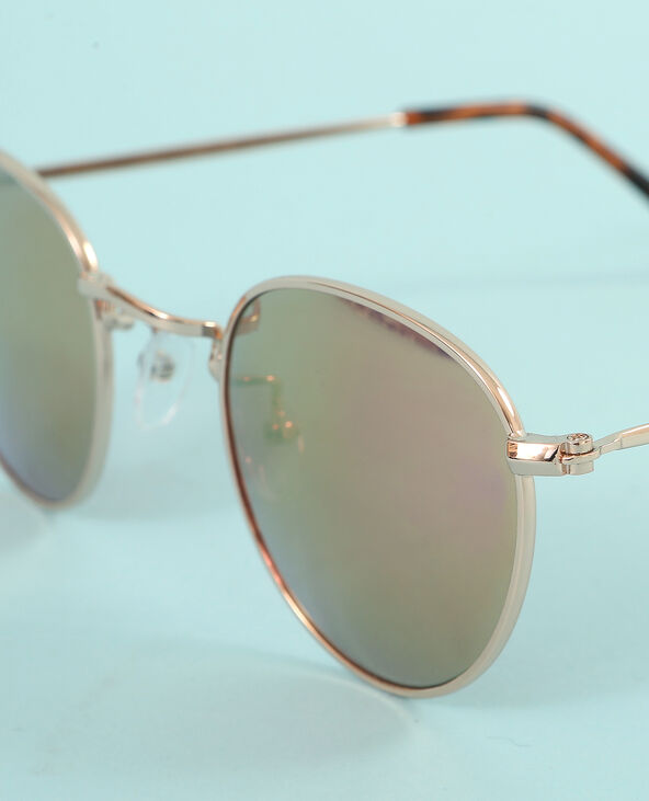 Lunettes rondes rose clair - Pimkie