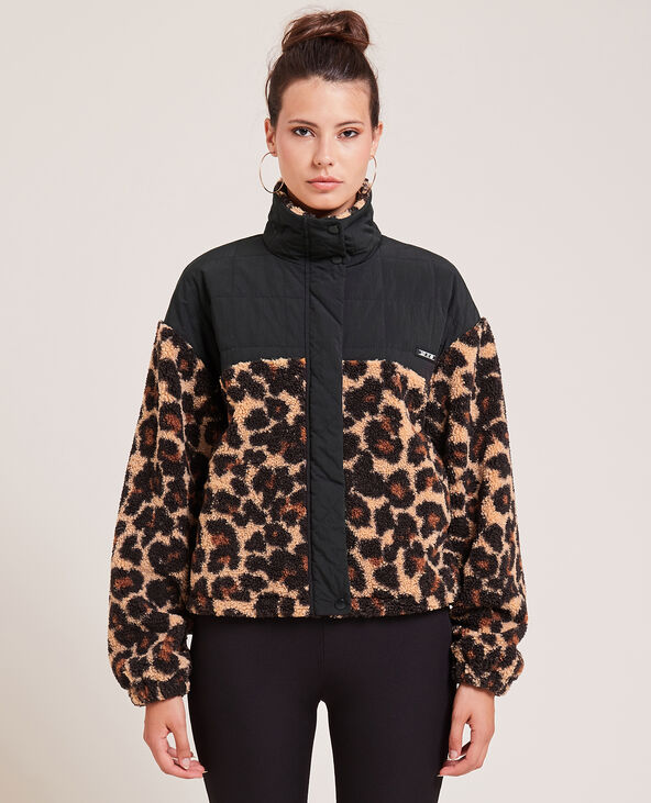 Blouson bi matiere